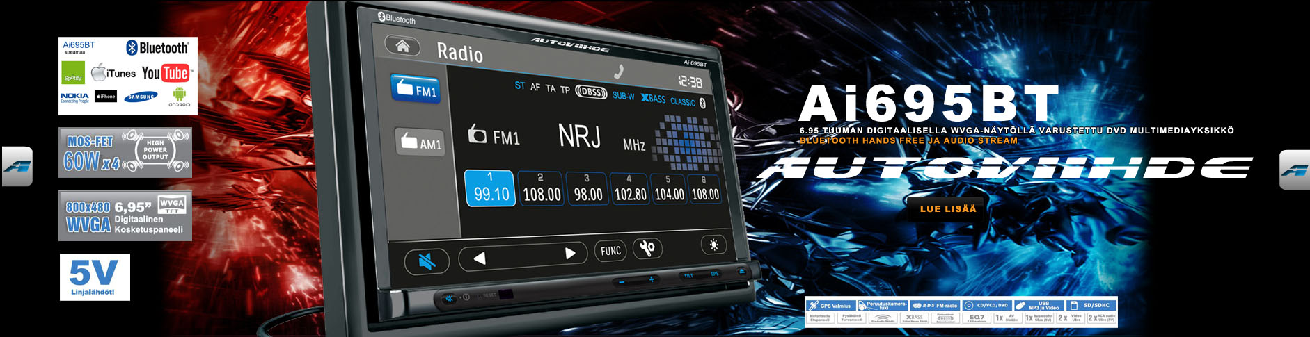 Autoviihde Ai695BT